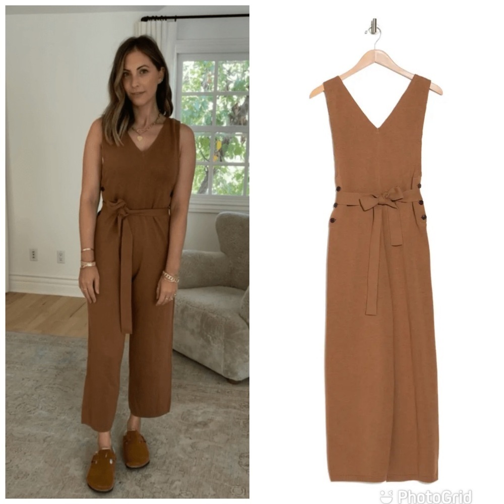 Alex Mill Ollie Overall in Sweater Knit Heather Acorn New with Tags!